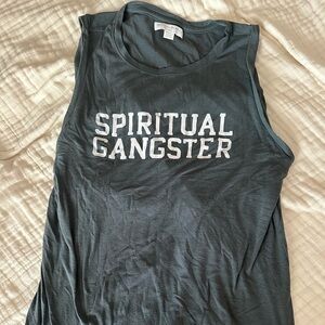 Spiritual Gangster grey tank